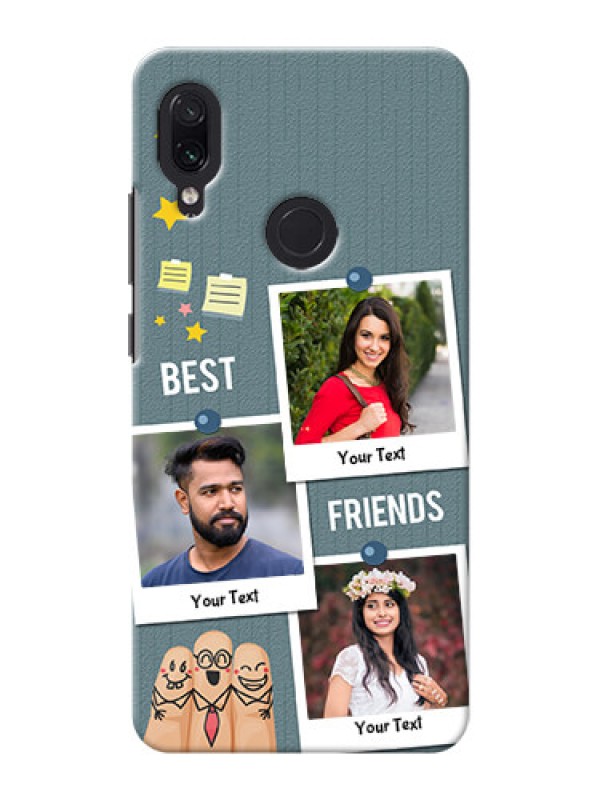 Custom Redmi Note 7 Pro Mobile Cases: Sticky Frames and Friendship Design