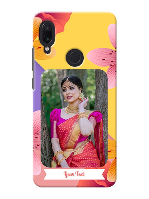Custom Redmi Note 7 Pro Mobile Covers: 3 Image With Vintage Floral Design