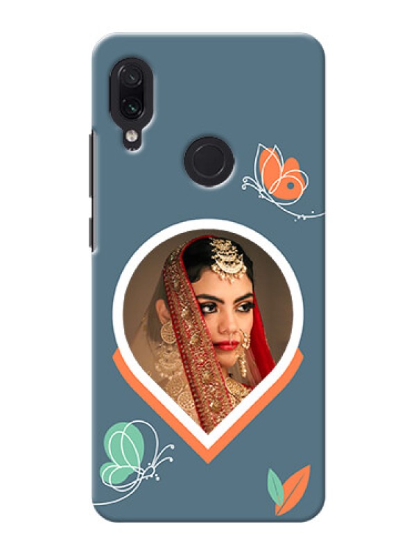 Custom Redmi Note 7 Pro Custom Mobile Case with Droplet Butterflies Design