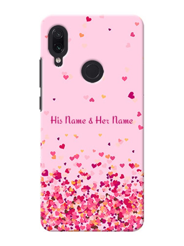Custom Redmi Note 7 Pro Phone Back Covers: Floating Hearts Design