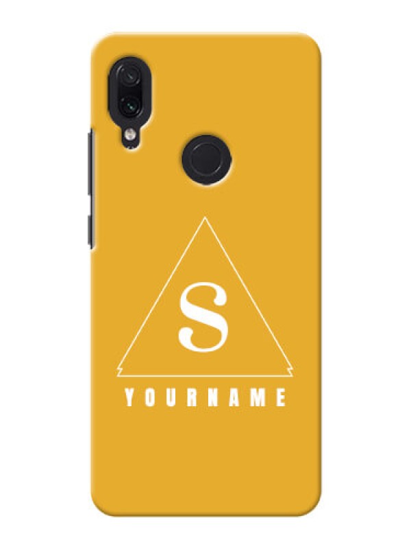 Custom Redmi Note 7 Pro Custom Mobile Case with simple triangle Design