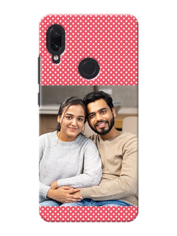 Custom Redmi Note 7 Custom Mobile Case with White Dotted Design
