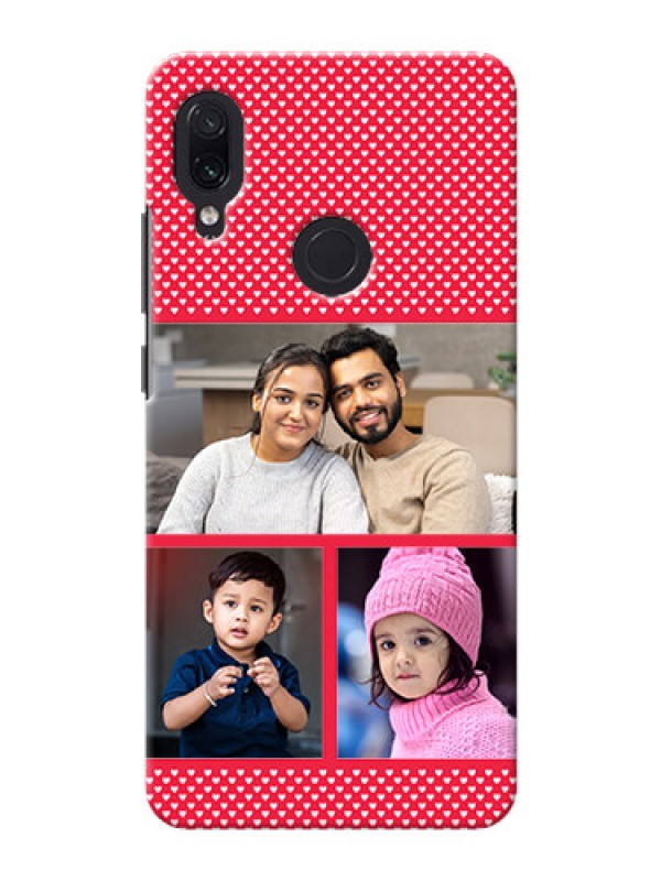Custom Redmi Note 7 mobile back covers online: Bulk Pic Upload Design