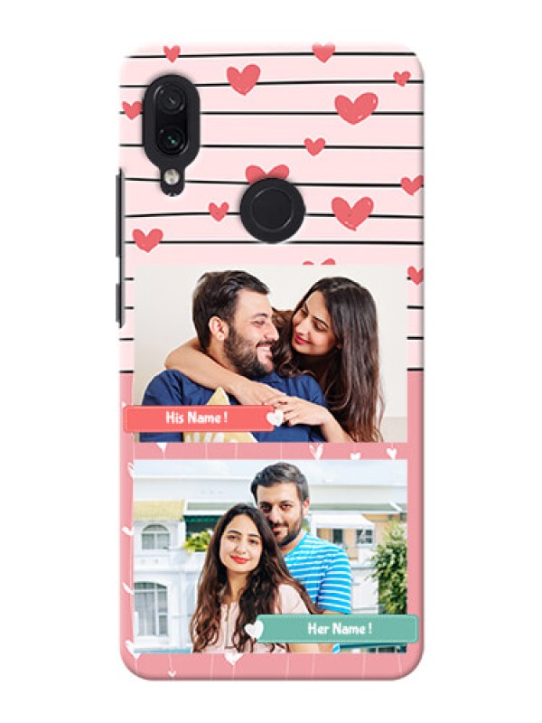 Custom Redmi Note 7 custom mobile covers: Photo with Heart Design