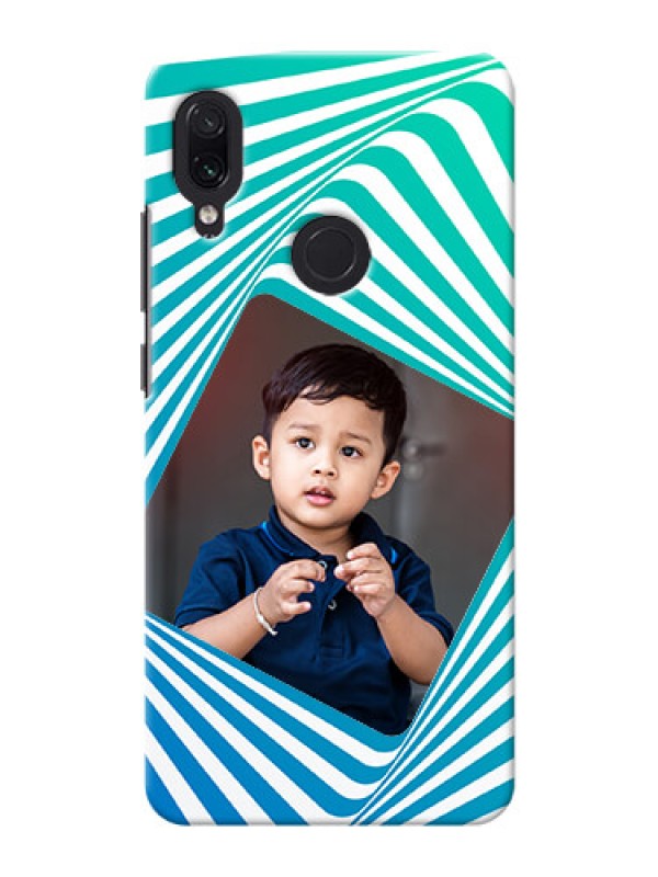 Custom Redmi Note 7 Personalised Mobile Covers: Abstract Spiral Design