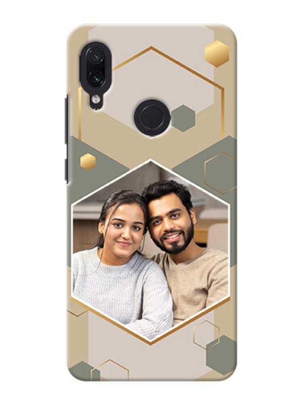 Custom Redmi Note 7 Phone Back Covers: Stylish Hexagon Pattern Design