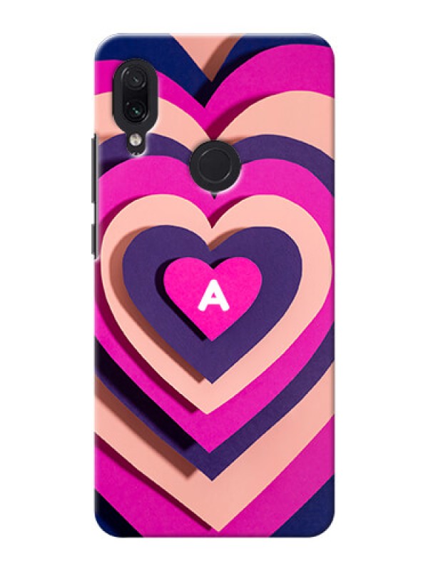 Custom Redmi Note 7 Custom Mobile Case with Cute Heart Pattern Design