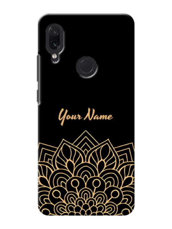 Custom Redmi Note 7 Back Covers: Golden mandala Design
