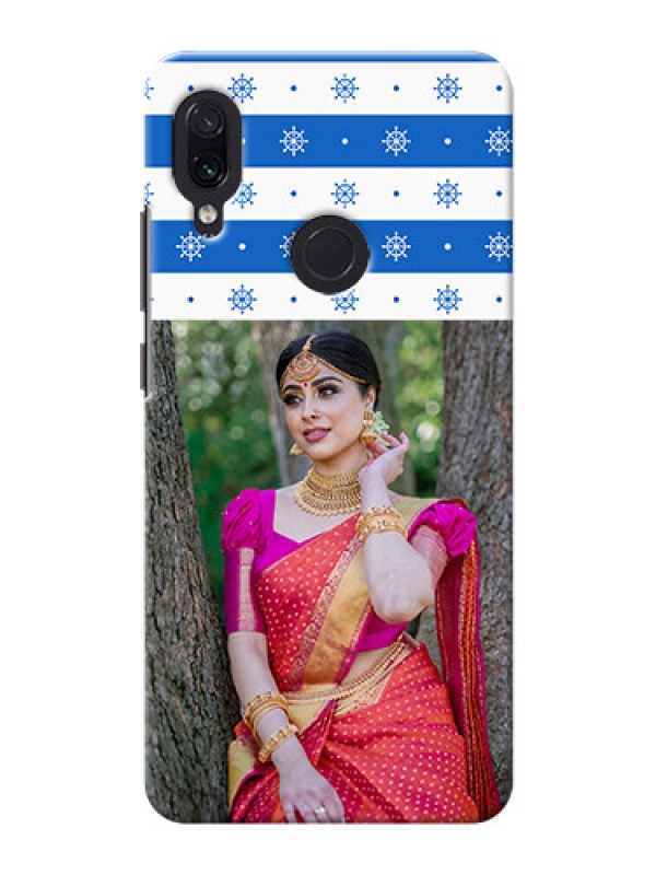 Custom Redmi Note 7S custom mobile covers: Snow Pattern Design