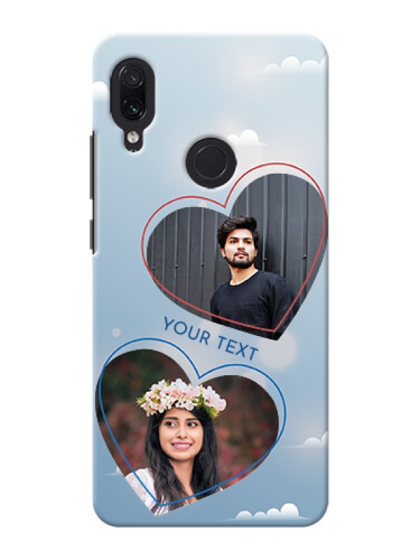 Custom Redmi Note 7S Phone Cases: Blue Color Couple Design 