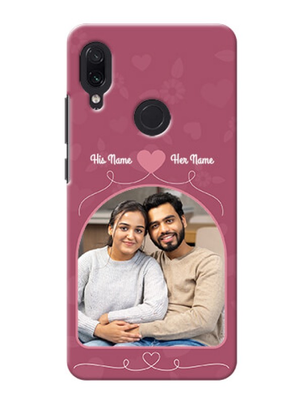 Custom Redmi Note 7S mobile phone covers: Love Floral Design