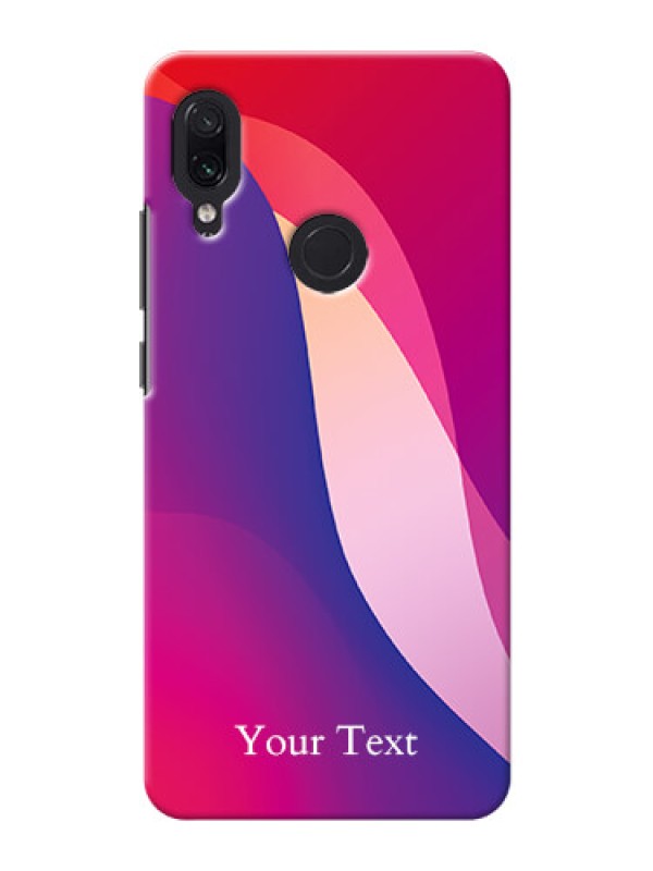 Custom Redmi Note 7S Mobile Back Covers: Digital abstract Overlap Design
