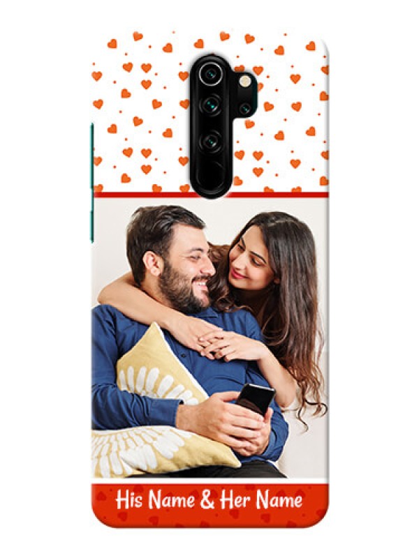 Custom Redmi Note 8 Pro Phone Back Covers: Orange Love Symbol Design