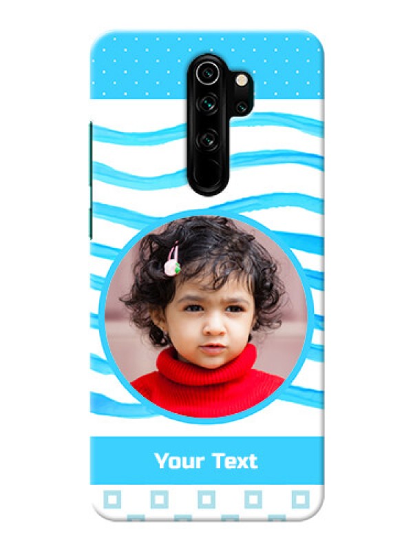 Custom Redmi Note 8 Pro phone back covers: Simple Blue Case Design