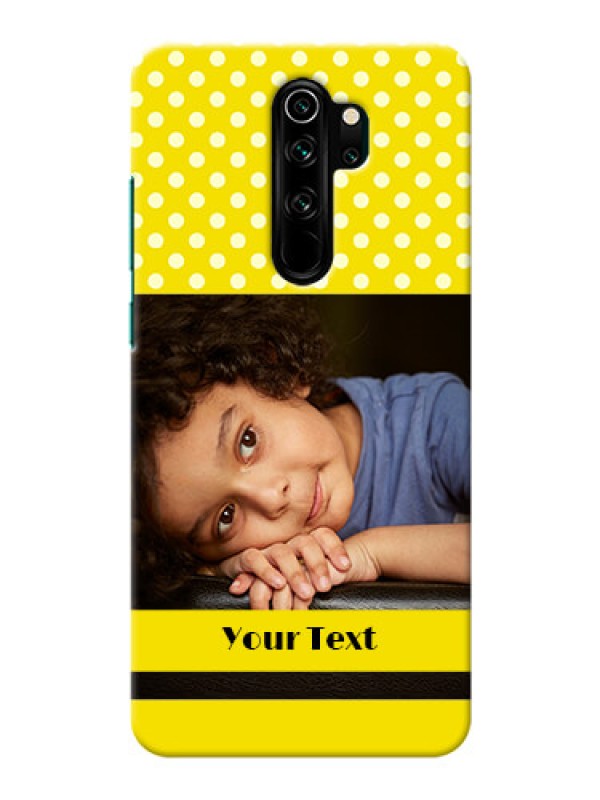 Custom Redmi Note 8 Pro Custom Mobile Covers: Bright Yellow Case Design