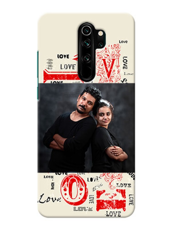 Custom Redmi Note 8 Pro mobile cases online: Trendy Love Design Case
