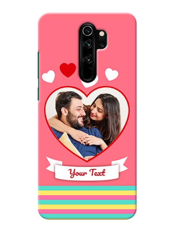 Custom Redmi Note 8 Pro Personalised mobile covers: Love Doodle Design