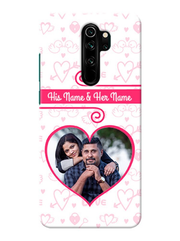 Custom Redmi Note 8 Pro Personalized Phone Cases: Heart Shape Love Design