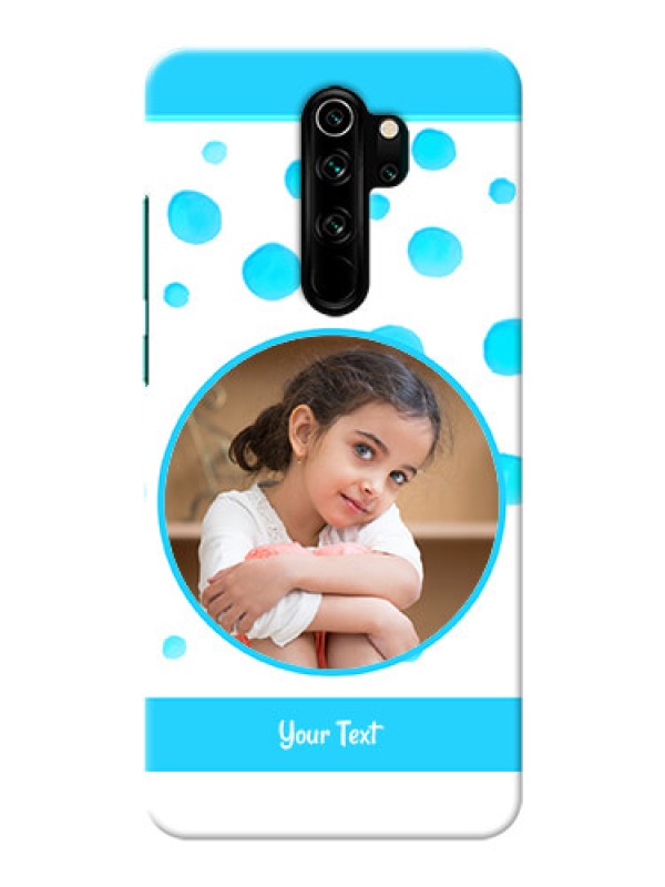 Custom Redmi Note 8 Pro Custom Phone Covers: Blue Bubbles Pattern Design