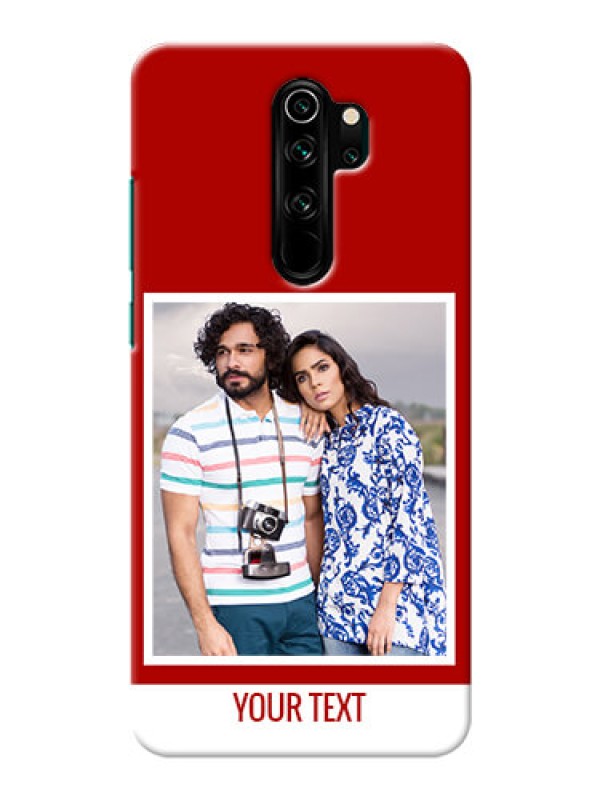 Custom Redmi Note 8 Pro mobile phone covers: Simple Red Color Design