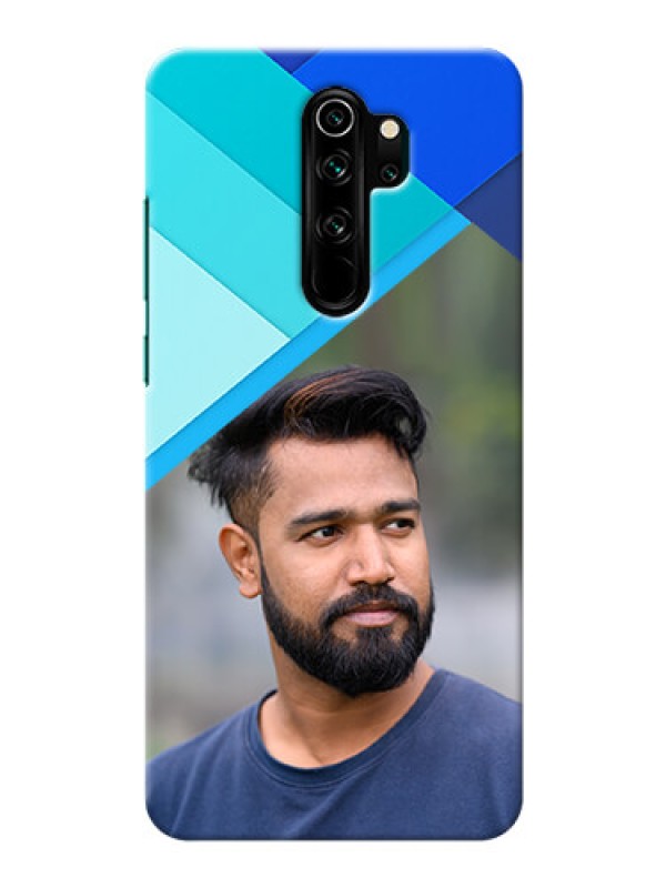 Custom Redmi Note 8 Pro Phone Cases Online: Blue Abstract Cover Design