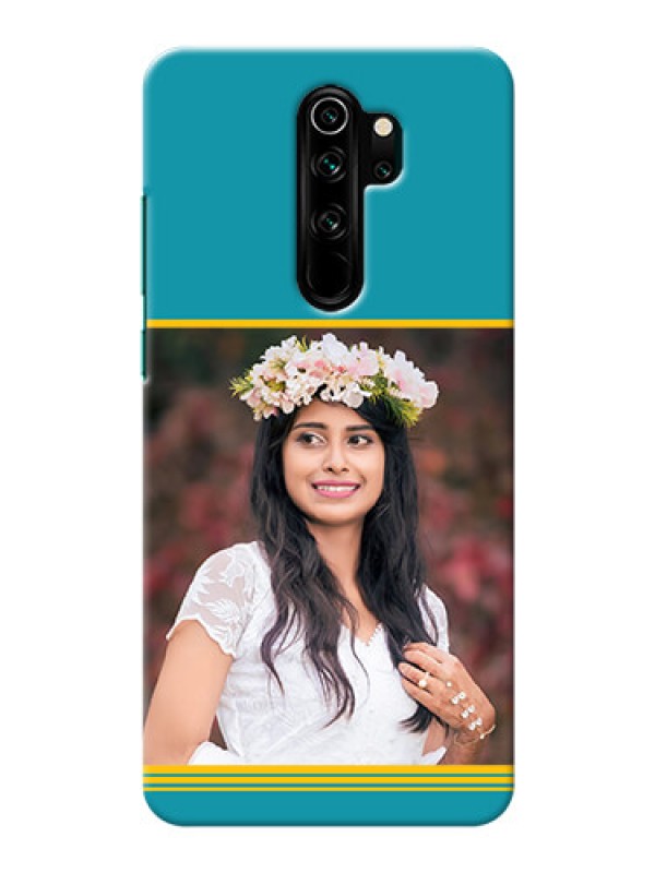 Custom Redmi Note 8 Pro personalized phone covers: Yellow & Blue Design 