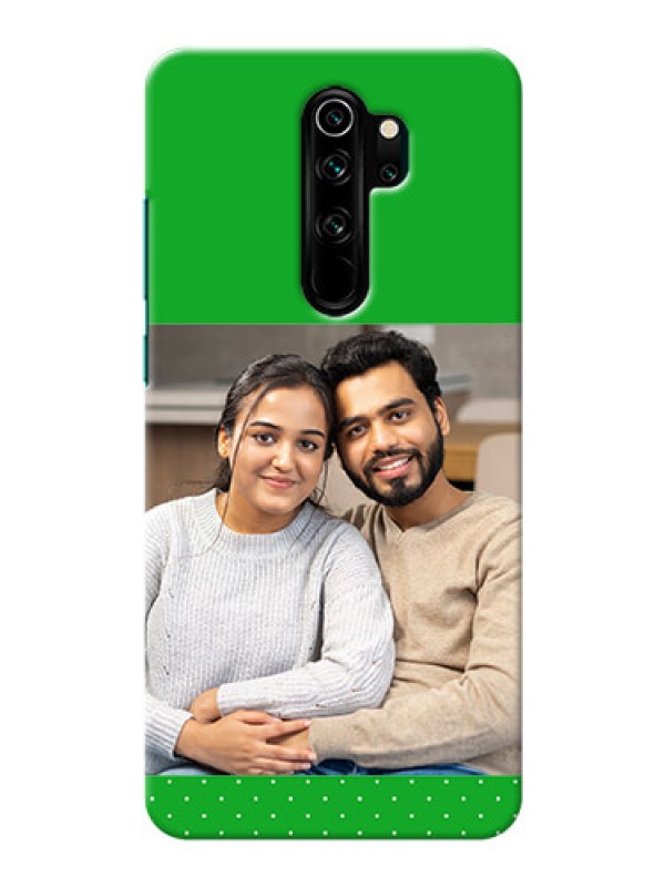Custom Redmi Note 8 Pro Personalised mobile covers: Green Pattern Design