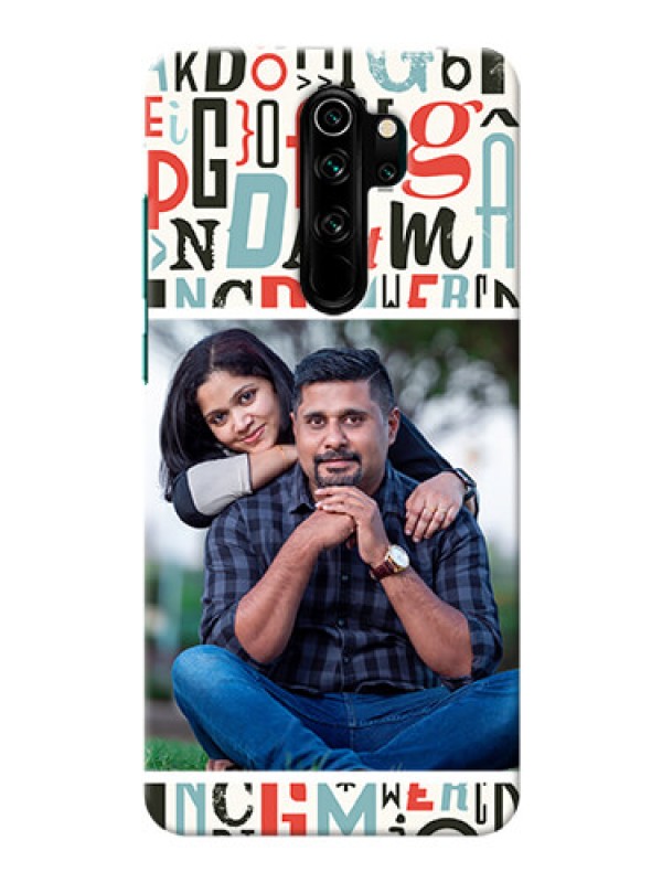 Custom Redmi Note 8 Pro custom mobile phone covers: Alphabet Design