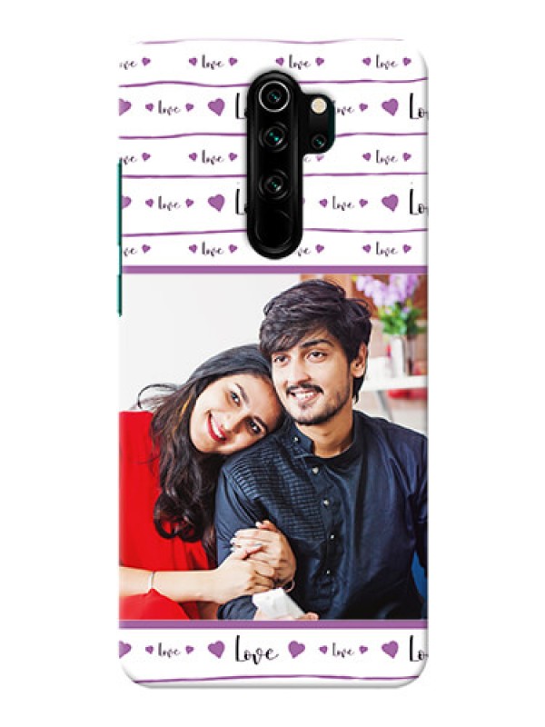 Custom Redmi Note 8 Pro Mobile Back Covers: Couples Heart Design