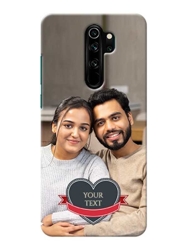 Custom Redmi Note 8 Pro mobile back covers online: Just Married Couple Design