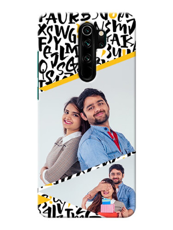 Custom Redmi Note 8 Pro Phone Back Covers: Letters Pattern Design
