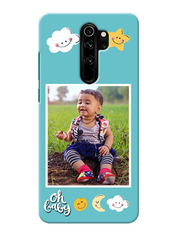 Custom Redmi Note 8 Pro Personalised Phone Cases: Smiley Kids Stars Design