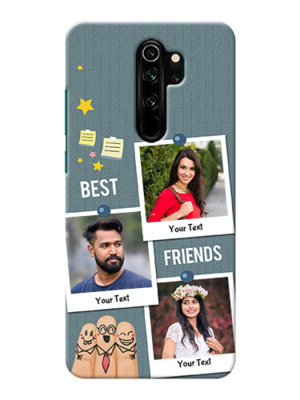 Custom Redmi Note 8 Pro Mobile Cases: Sticky Frames and Friendship Design