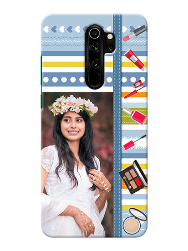 Custom Redmi Note 8 Pro Personalized Mobile Cases: Makeup Icons Design