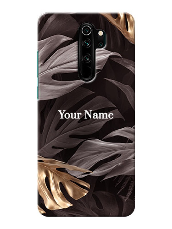 Custom Redmi Note 8 Pro Mobile Back Covers: Wild Leaves digital paint Design