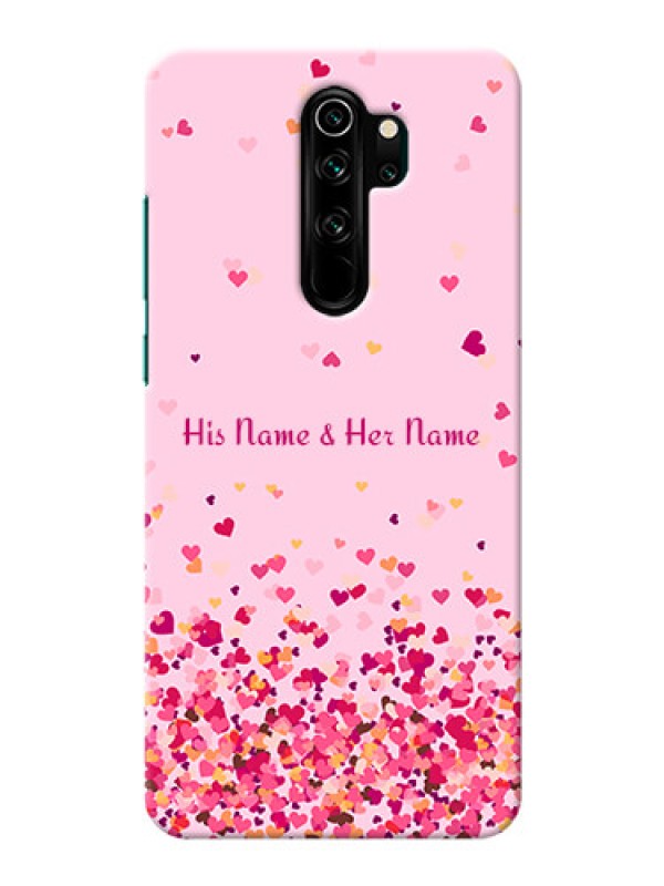 Custom Redmi Note 8 Pro Phone Back Covers: Floating Hearts Design