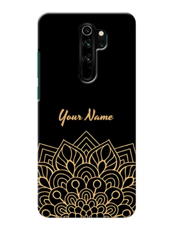 Custom Redmi Note 8 Pro Back Covers: Golden mandala Design