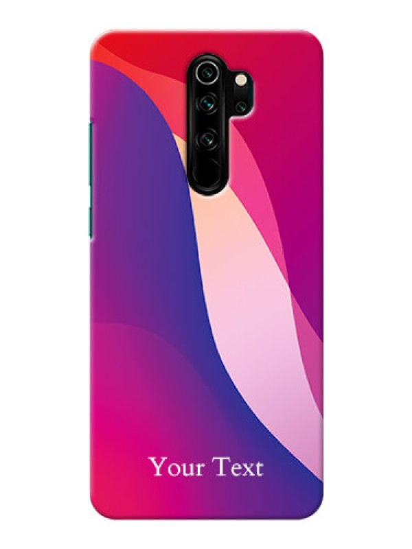 Custom Redmi Note 8 Pro Mobile Back Covers: Digital abstract Overlap Design