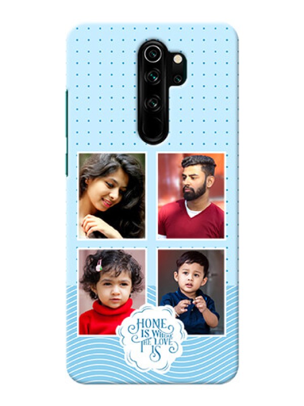 Custom Redmi Note 8 Pro Custom Phone Covers: Cute love quote with 4 pic upload Design