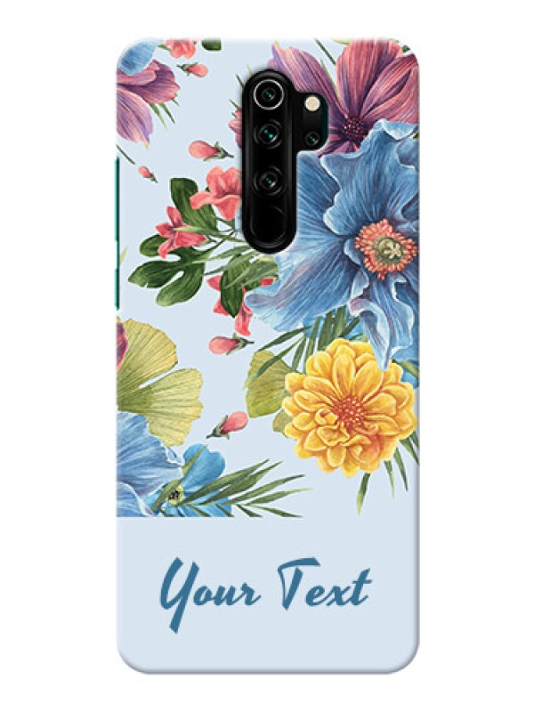 Custom Redmi Note 8 Pro Custom Phone Cases: Stunning Watercolored Flowers Painting Design