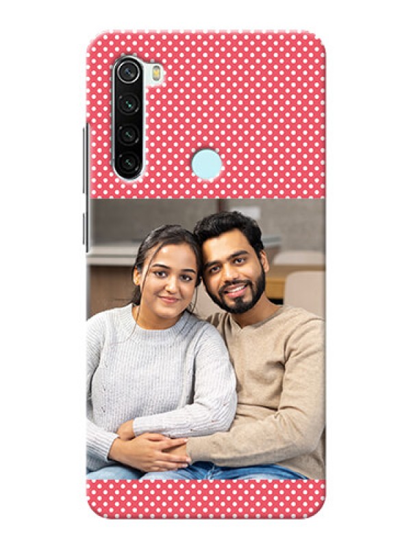 Custom Redmi Note 8 Custom Mobile Case with White Dotted Design