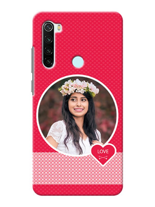 Custom Redmi Note 8 Mobile Covers Online: Pink Pattern Design