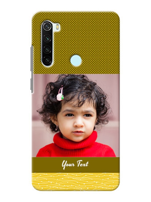 Custom Redmi Note 8 custom mobile back covers: Simple Green Color Design