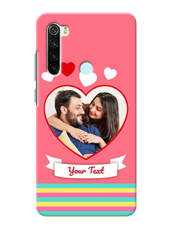 Custom Redmi Note 8 Personalised mobile covers: Love Doodle Design