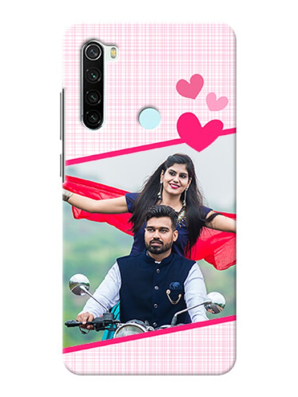 Custom Redmi Note 8 Personalised Phone Cases: Love Shape Heart Design