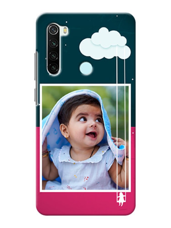 Custom Redmi Note 8 custom phone covers: Cute Girl with Cloud Design
