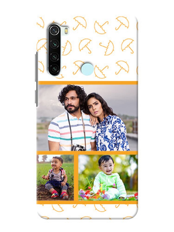 Custom Redmi Note 8 Personalised Phone Cases: Yellow Pattern Design