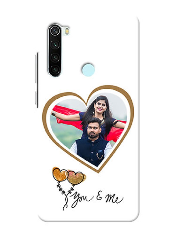 Custom Redmi Note 8 customized phone cases: You & Me Design
