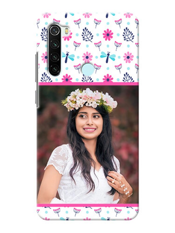 Custom Redmi Note 8 Mobile Covers: Colorful Flower Design