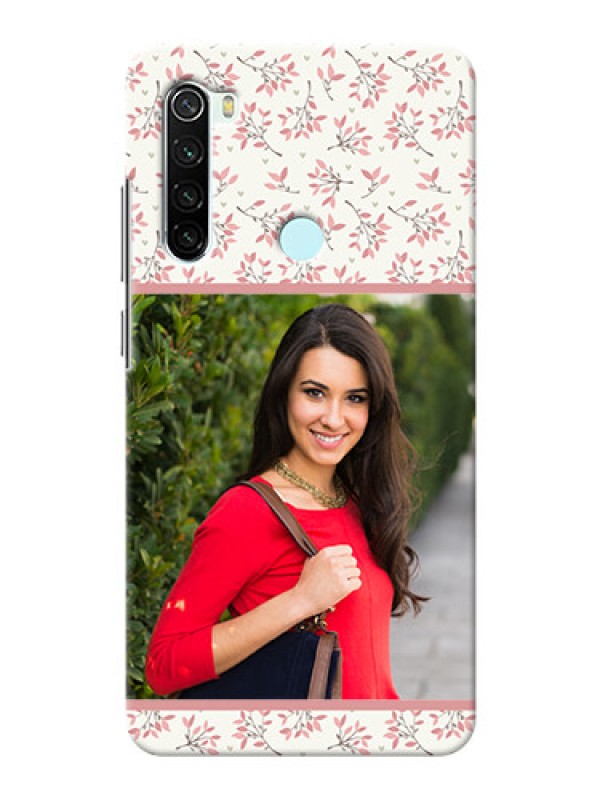 Custom Redmi Note 8 Back Covers: Premium Floral Design